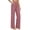 Brown, variant on Women's Cotton Linen Yoga Pants, High Waist Straight Leg Lounge Pants, Elastic Waist Casual Trousers for Daily Wear, Home, Travel and Relaxation Brown L