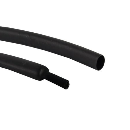 Pediatric Double Tube - Heat Shrink Tubing Electrical Wire Cable Wrap Assortment Electric Insulation Tube 3:1 Ratio Adhesive Double Wall Black 3/8in Diameter 540inch