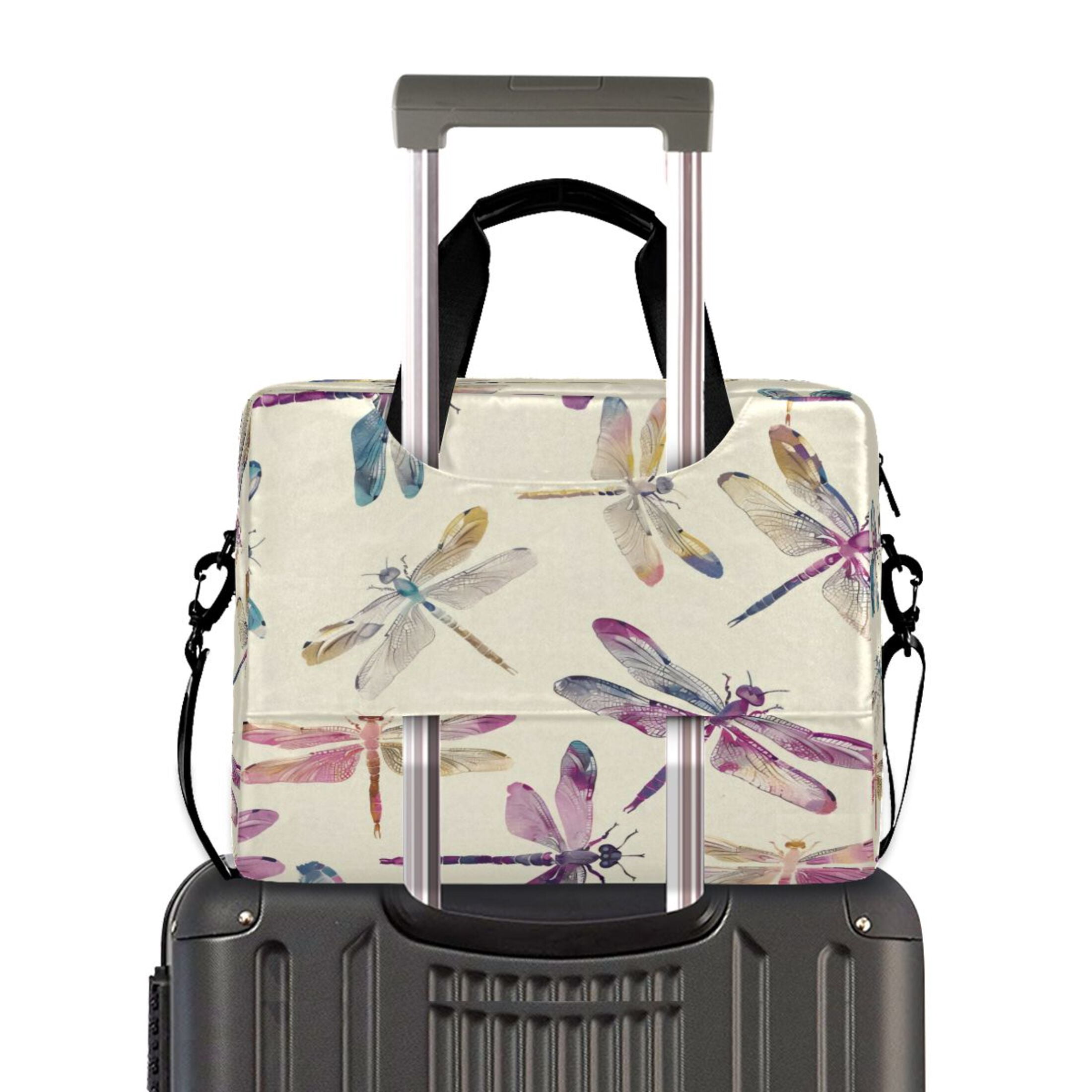 Laptop Bag Laptop Briefcase 15.7 x 3 x 11.8 Inches Laptop Bag Briefcases Laptop Storage Travel Laptop Bag Work Laptop Bag Colorful Dragonfly