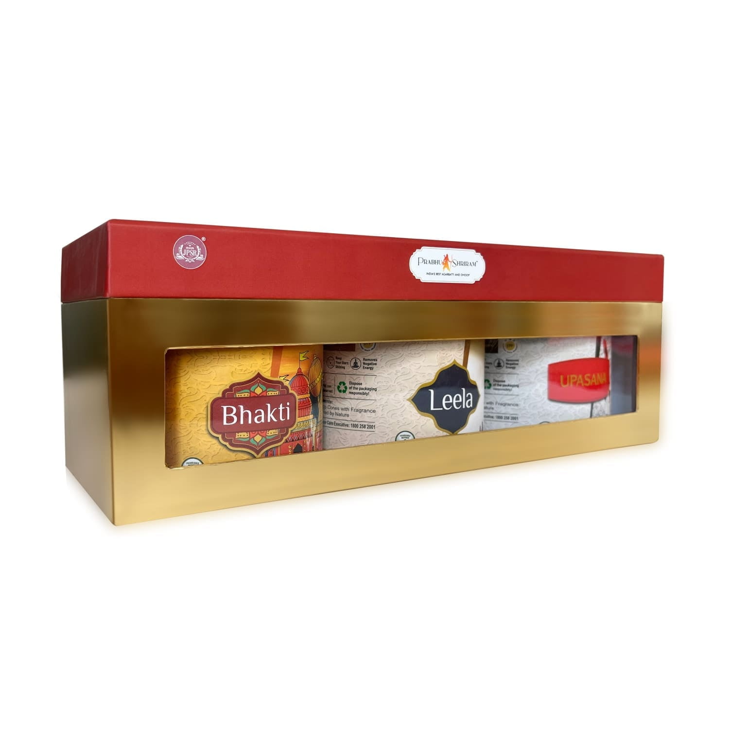 JPSR Prabhu Shriram Life & God Collection Luxury Incense Cone Gift Box – Set of 3