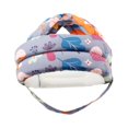 thumbnail image 3 of Casco de bebé Cabeza de cabeza transpirable Cojín portátil Four Seasons Hat Cap Inflexión para niños 6-24 meses Niños Niños Niños Gris, 3 of 9