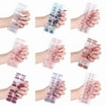 thumbnail image 2 of 22Pieces/sheets Strips for Women Self-Adhesive Warm Color Stickers Full Nail Wraps for Nail Art, 2 of 8