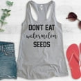 thumbnail image 2 of Don't Eat Watermelon Seeds Tank Top, Ladies Racerback Tank Top, Cute Pregnancy Tank, New Mom Tank, Heather Gray, Small, 2 of 3