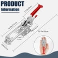 thumbnail image 2 of Toggle Latch Clamp 2000Lbs Holding Capacity Toggle Latches with Lock-Hole Adjustable Heavy Duty Medium Latch for Smoker lid, ToolBox Cases and More, 7.87 in, 2 of 5