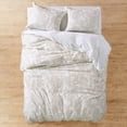 thumbnail image 4 of Levtex Home - Kimbell Duvet Set - Full/Queen Duvet Cover + Two Standard Pillow Cases - Cream and Taupe - Floral Jacquard - Duvet (90 x 94in.) and Pillow Case (26 x 20in.) - Cotton, 4 of 5