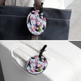 thumbnail image 7 of 2Pcs Leather Round Panda Cruise Luggage Tag with Privacy Cover and Name ID Tag - Suitable for Travel Handbags Backpacks School Bags Luggage Tags, 7 of 7
