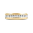 thumbnail image 2 of FB Jewels 14kt Yellow Gold Mens Round Diamond Wedding Band Ring 1/2 Cttw Size 9.5, 2 of 4