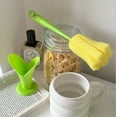 thumbnail image 4 of Blasgw Detachable Long-Handled Sponge Brush for Household Cup Cleaning - Convenient Water Cup Cleaning Tool Yellow, 4 of 6