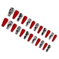 thumbnail image 1 of Seitruly Uñas postizas de ataúd, estilo francés clásico, uñas a presión, cubierta completa, punta de uñas, pegatinas de manicura de viscosidad Arte de uñas tipo 38 Seitruly CE012296-38B, 1 of 6