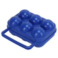 thumbnail image 3 of Eggs Protective Box, No Peculiar Smell Shatterproof 6 Grid Egg Box ABS  For Barbecues For Picnics For Trips Orange,Blue,Green, 3 of 8