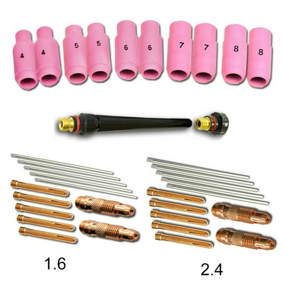 SENRISE 36pcs Accessories Equipment Soldering Welding Tools TIG Spare Part Set