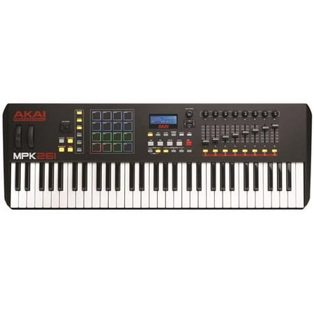 Akai MPK261 61-Key USB-MIDI Semiweighted Keyboard (Best 61 Key Controller)