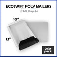 thumbnail image 2 of EcoSwift Brand Premium Poly Shipping Bag Waterproof Durable Self-Seal Mailer 1.7 Mil, 10 in. x 12 in. (Size 4s), Solid Gray, 250-Pack, 2 of 5