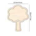 thumbnail image 2 of Multi-shape Partitioned Wooden Serving Tray, Compartmentalized Snack Charcuterie Board, Decorative Food Platter for Family Gathering & Seasonal Entertaining, 2 of 6