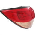 thumbnail image 2 of Tail Light Clear Lens Driver Side Outer For 2016-2018 Honda HR-V, 2 of 8