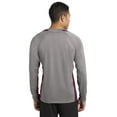 thumbnail image 2 of Sport-Tek Long Sleeve Heather Colorblock Contender Tee-4XL (Vintage Heather/ Maroon), 2 of 6