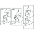 thumbnail image 3 of Clear Medium Molded Lottery Box with Pocket, Lock and Key, 3 of 3