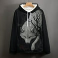 thumbnail image 5 of LAOLIUSN Men’s Wolf Pack 3D Graphic Hoodie, All-Over Print Pullover Sweatshirt, Sizes S–4XL, 5 of 7