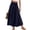 Blue, variant on Women's 2-in-1 Convertible Maxi Skirt Dress, Smocked Smocked Waist Skirt or Strapless Midi Dress, Boho Flowy Beach Skirt with Pockets