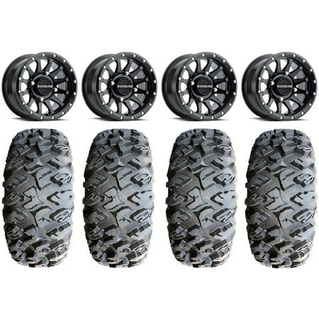 Raceline Trophy 14 Black Wheels 30 MotoClaw Tires Kawasaki Mule Pro FXT Raceline Trophy 14 Black Wheels 30 MotoClaw Tires Kawasaki Mule Pro FXT