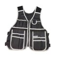 thumbnail image 1 of koolsoo Electrician Tool Vest Work Vest with Reflective Strips for Handyman Home DIY white, 1 of 9