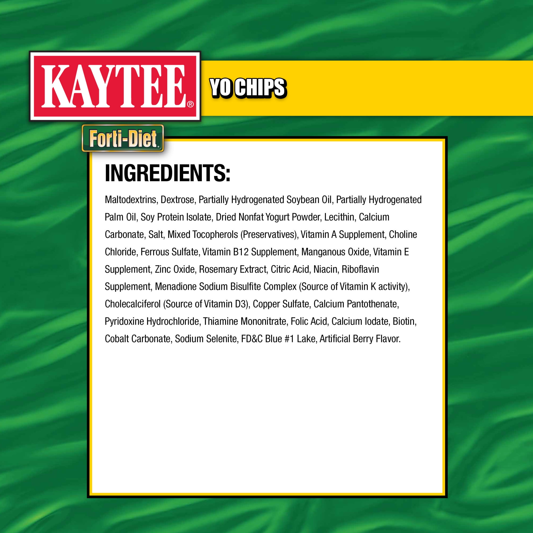 Kaytee Forti-Diet Yo Chips Rabbit/Guinea Pig Berry Flavored Treat, 3.5 oz.