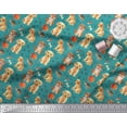 thumbnail image 3 of Soimoi Polyester Crepe Fabric Footprint,Dog & Cat Animal Print Fabric by Yard 52 Inch Wide, 3 of 3