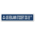 thumbnail image 1 of SignMission SSN-Benjamin Stoddert Ddg 4 x 18 in. A-16 Street Sign - USS Benjamin Stoddert DDG 22, 1 of 1