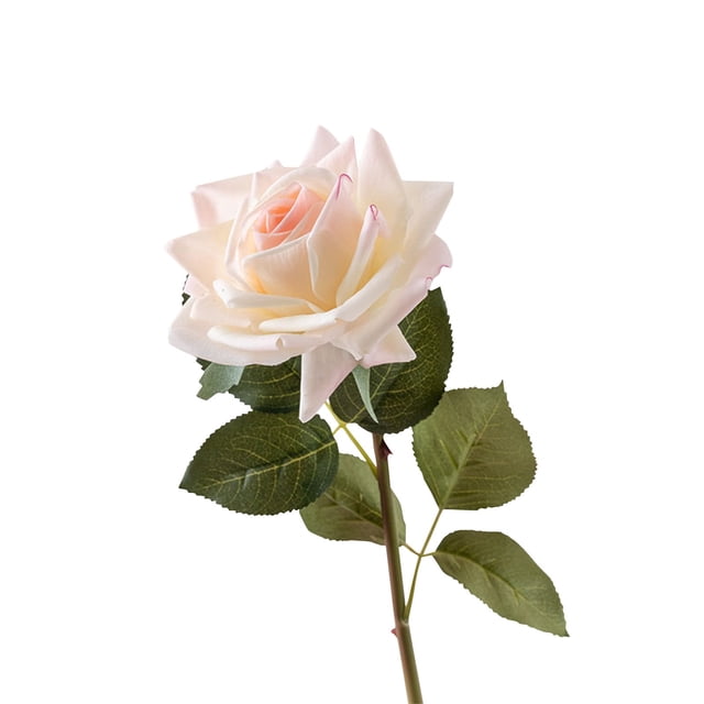 Price cut Light Moon Wet Feel Rolled Edge Rose Simulation Flower, Suitable For Any Place