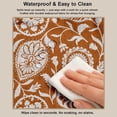 thumbnail image 5 of Vargottam 55 Inch Papasan Cushion Cover - Waterproof Outdoor Slipcover with 8 Ties & Side Zipper - Replacement Cover Only - Floral Theme, 5 of 7