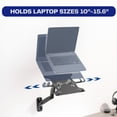 thumbnail image 3 of VIVO Universal Adjustable 10" to 15.6" Single Laptop Pneumatic Arm Wall Mount, 3 of 8