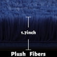 thumbnail image 4 of XmhyTop Dark Navy Round Rug for Bedroom,Fluffy Circle Rug 23.6*23.6in,Shaggy Circular Rug for Nursery Room,Fuzzy Plush Rug for Dorm, 4 of 4