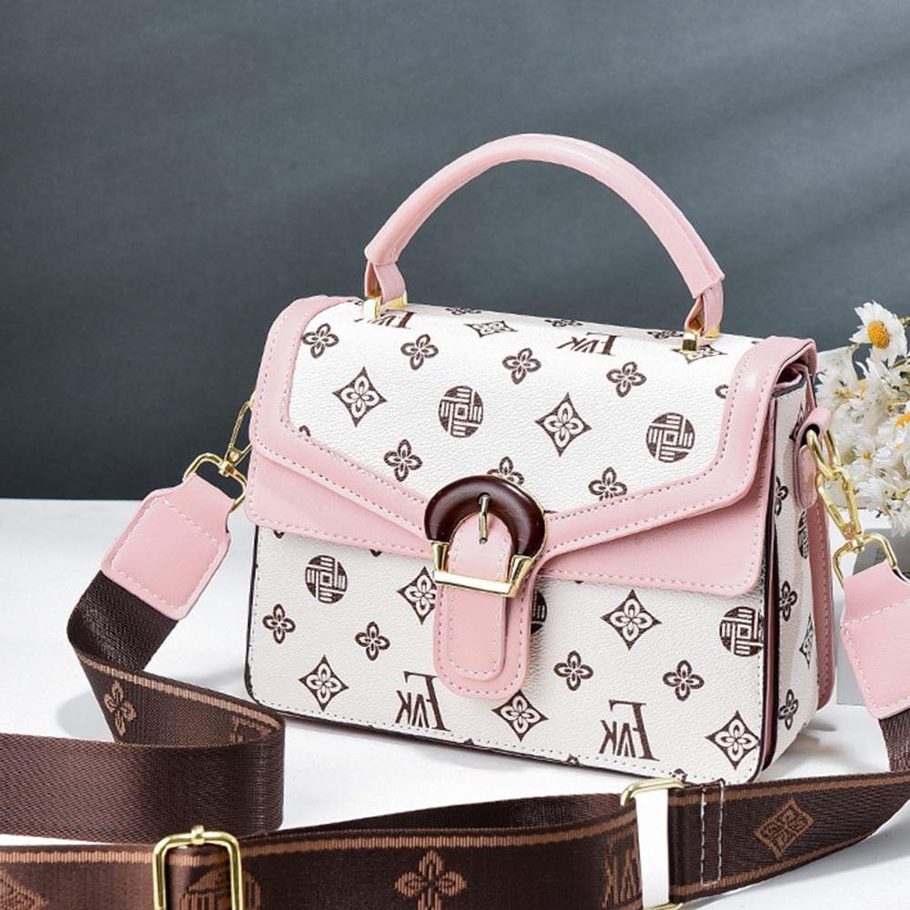Crossbody Bag for women,Wide Strap Cell Phone Purse Shoulder bag  Wallet,pink，G141054 