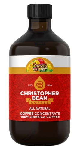Jamaica Me Crazy Cold Brew, Iced Coffee, Hot Coffee Christopher Bean Liquid Java (4 Ounce Bottle) Makes 12-16 Cups