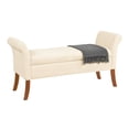 thumbnail image 2 of Convenience Concepts Designs4Comfort Garbo Sherpa Storage Bench Ottoman, Sherpa Crème, 2 of 3