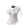 thumbnail image 2 of 26-27 Ceramic Body Flower Vase,male Torso Body Art Design Creative Succulent Plant Pot Unusual Planters,mini Ornaments For Home Office4*7inch, 2 of 4