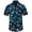 Navy Blue Gold-01, variant on Sumtumn Hawaiian Shirt for Men,Summer Beach Short Sleeve Button Down Shirts Black Palm Clothing