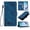 Blue, variant on Case for iPhone 17e / iPhone 16e / iPhone SE 2025 / iPhone SE4 Shockproof PU Leather Case with Card Slots Kickstand Magnetic Flip Wallet Protective Phone Cover, Purple