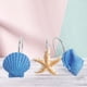 thumbnail image 5 of Lote de 12 ganchos decorativos para cortina de ducha, de resina, conchas marinas, para baño, dormitorio y sala de estar (concha azul, estrella de mar), 5 of 7