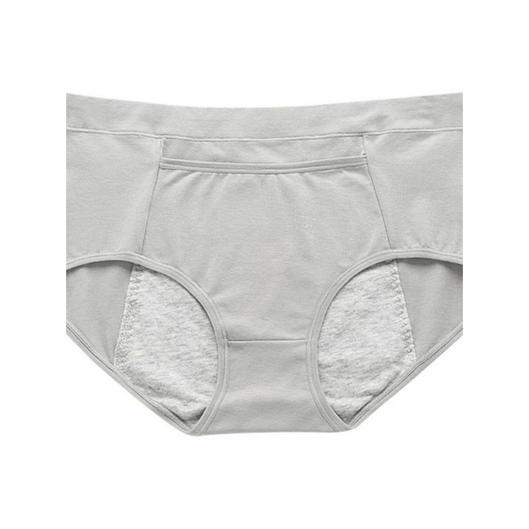 Women's Pocket Physiological Underwear Leak Proof Widened Pure Cotton Large  Medium High Waist Sanitary Menstrual Panty 