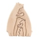 thumbnail image 4 of Adornos de animales de madera Abrazo Amor Estatuas y esculturas de madera Figura de animal de madera Estilo C, 4 of 9