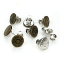 thumbnail image 3 of Ludlz 2 Sets Button Pins for Jeans, Perfect Fit Jean Button Replacement, Adjustable Jean Button Pins Metal Clips Snap Tack, No Sew Instant Extend or Reduce Any Pants Waist, 3 of 6