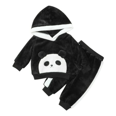 

ZHUASHUM Baby Girls Boys Animal Hooded Sweatshirt Top+Pants Outfits Set