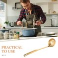 thumbnail image 2 of WEUVEB Golden Slotted Spoon, Large Capacity, Kitchen Use, Stainless Steel, 2Pcs, 2 of 9