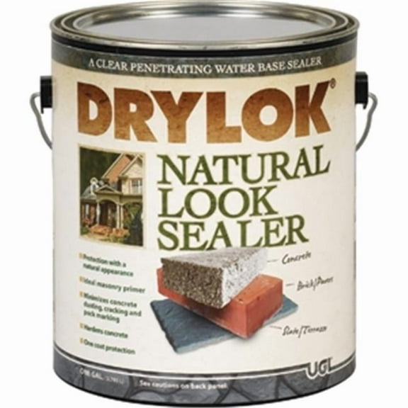 UGL Drylok Clear Natural Look Concrete Sealer - Acrylic Masonry Sealer - 1 Gal