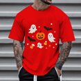 thumbnail image 2 of Halloween Graphic Tennis T Shirt Holiday Themed Print Tee Casual Wear For Men Daily Outfit, 2 of 4