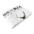 thumbnail image 4 of Sweet Jojo Designs Woodland Camo Green Beige and Black Fleece Milestone Baby Blanket 3 Piece Set, 4 of 6