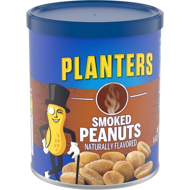 Planters Smoked Peanuts, 6.0 oz Canister