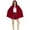 Wine, variant on Elegant Short Cape with Ruffle Hem, Themed Performance Cloak, Holiday Party Attire, Velvet Hooded Cape, Stage Wear, Dramatic Character Outfit
