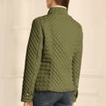 thumbnail image 4 of Wutalume Women's Winter Warm Cotton Jacket Single Breasted Zipper Jacket, Lightweight and Comfortable Outerwear for Cold Weather Protection and Daily Use,Army Green L, 4 of 4
